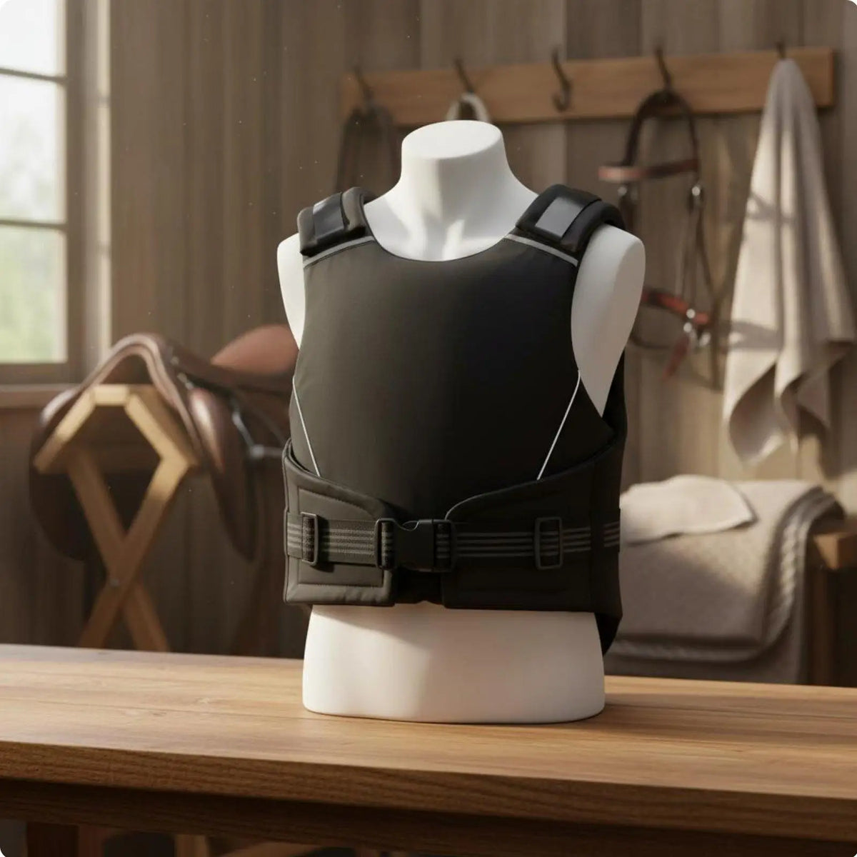 Impact-Resistant Horse Riding Protective Vest  Flexible Body Guard with Quick-Release Buckles for Equestrian Jumping & Stable Work @  ghoddosh.com