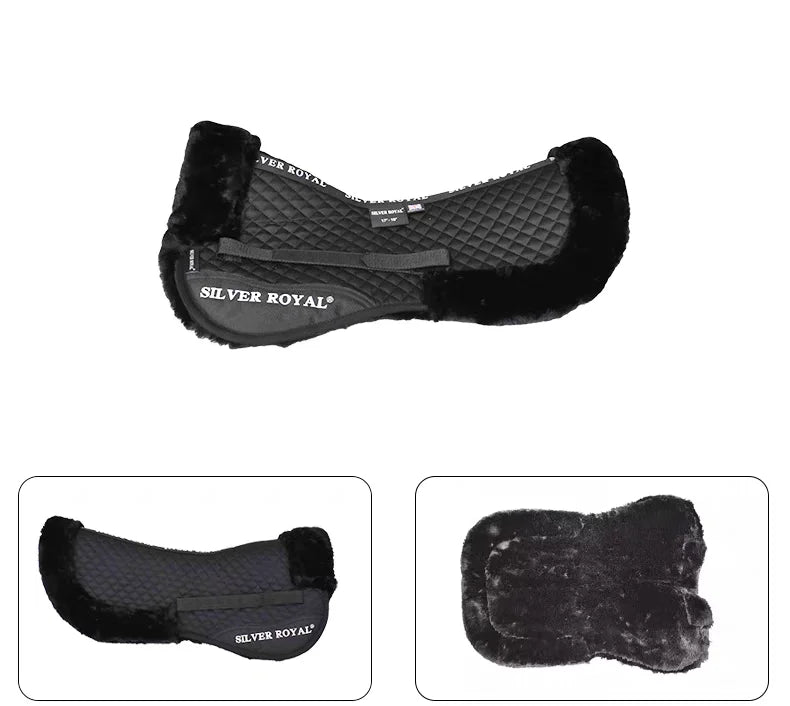  Equestrian Edged Half Pad Saddle / Horse Riding Saddle Pad @ ghoddosh.com