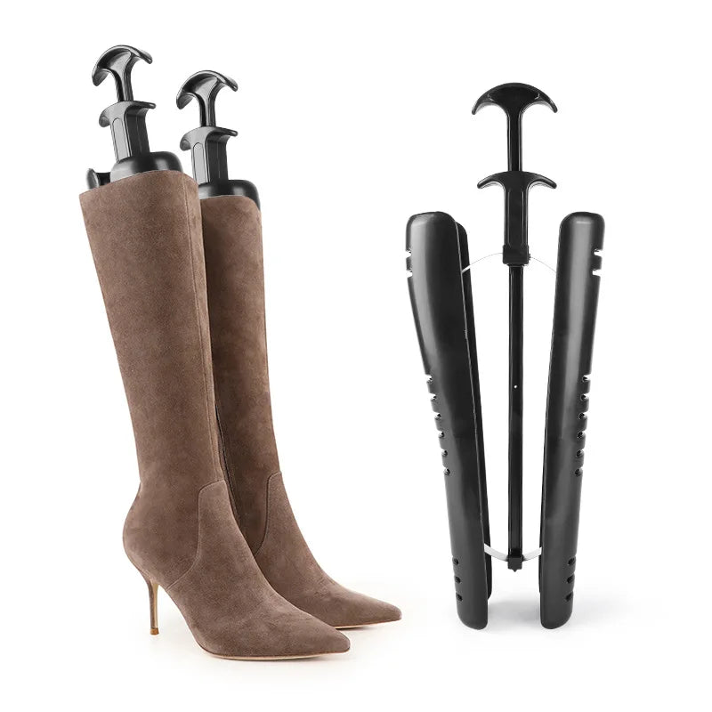 1PC Plastic Long Boot Tree Stand with Hanging Handle - Shoe Organizer & Shaper for Tall Boots @ ghoddosh.com
