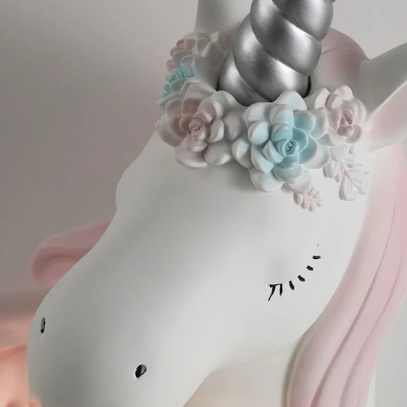 Modern Unicorn Wall Mounted Light – Creative Children's Bedroom Décor & Bedside Reading Sconce @ ghoddosh.com