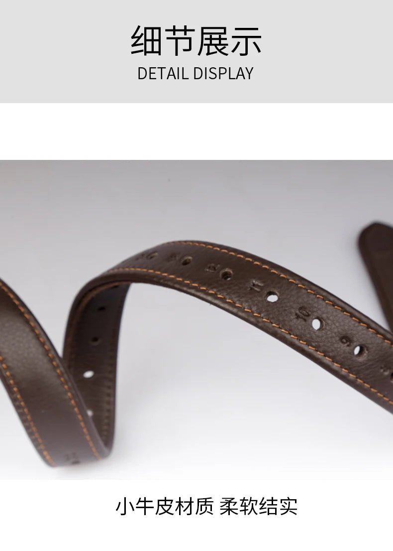 Treadle strap Compressed metal buckle stirrups band with calfskin stirrups belt