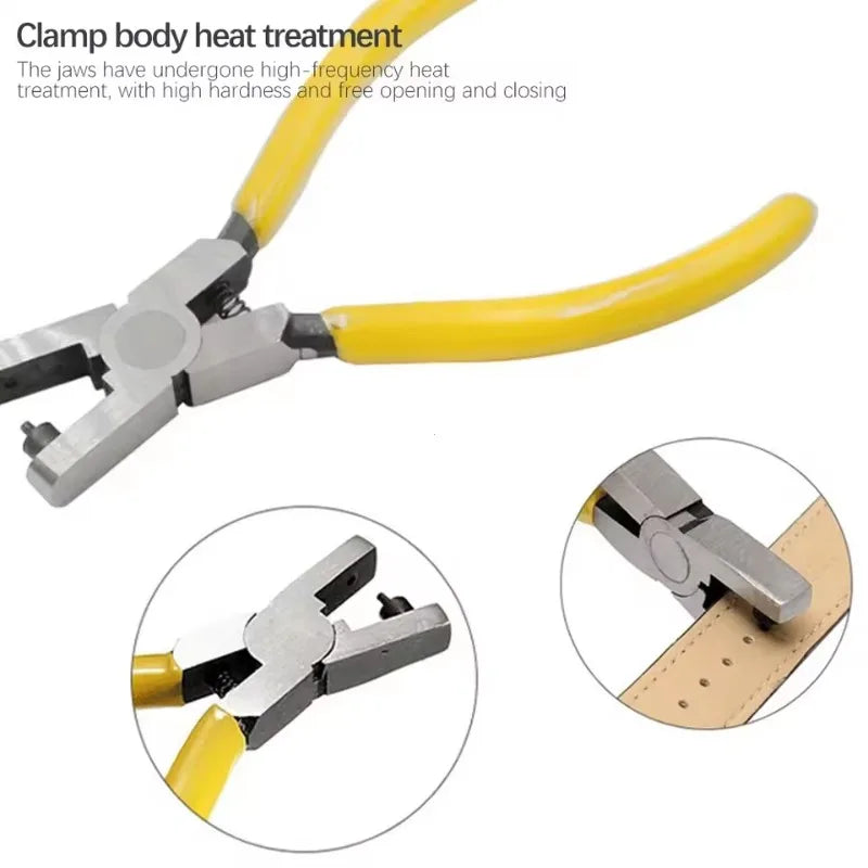 Leather Hole Punch / Leather  Multifunctional  Hole Puncher Crafts Steel Tool @ ghoddosh.com