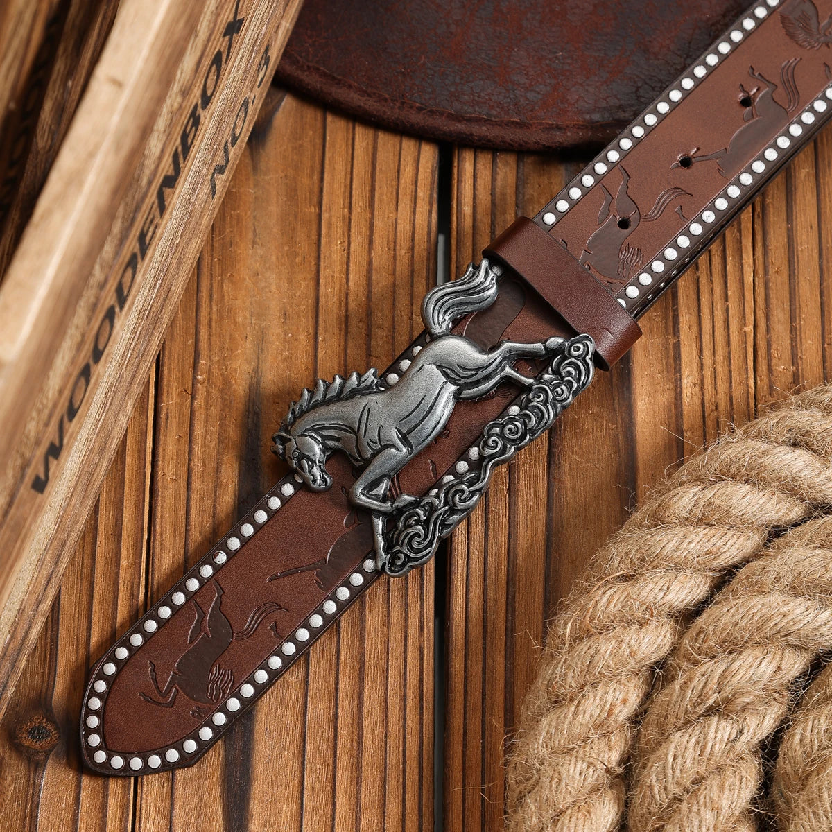 Unisex Vintage Casual PU Belt @ ghoddosh.com