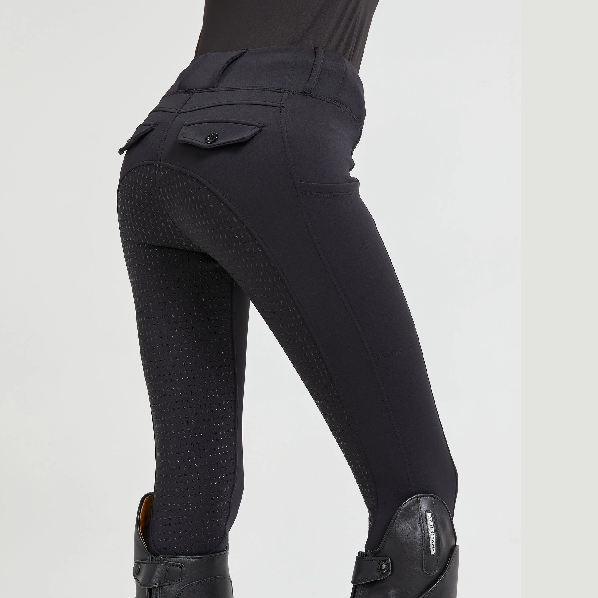 Spring and Autumn Silicone , Horse Riding Pants with Thin Fleece Lining - Ghoddosh