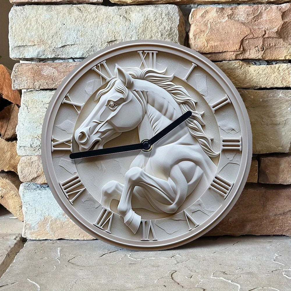 2D Horse shape Wall Clock 