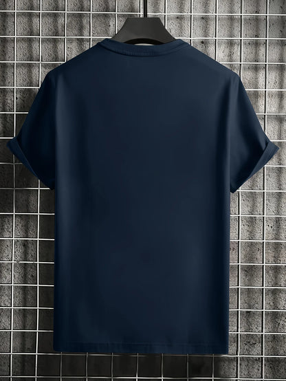 Men's  pure cotton fashionable casual  running horse pattern T- Shirt  - Ghoddosh