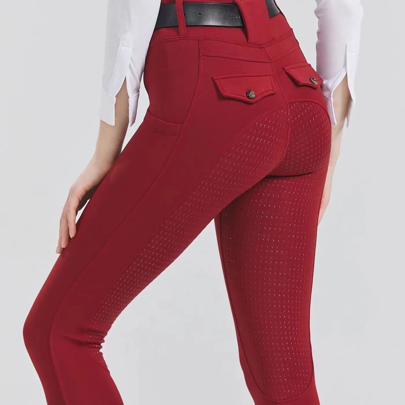 Women's Knee-Patch Breeches Equestrian  Pants . Ghoddosh 