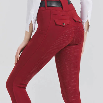 Women's Knee-Patch Breeches Equestrian  Pants . Ghoddosh 