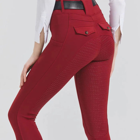 Women's Knee-Patch Breeches Equestrian  Pants . Ghoddosh 