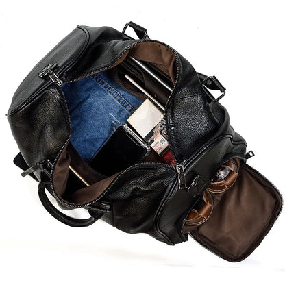 Luxury Genuine Leather Men  Women   Cow Leather Bag - Ghoddosh