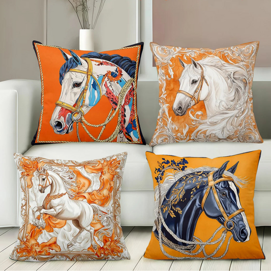  Stylish Horse Artistic Cushion Cover Patterns @ ghoddosh.com