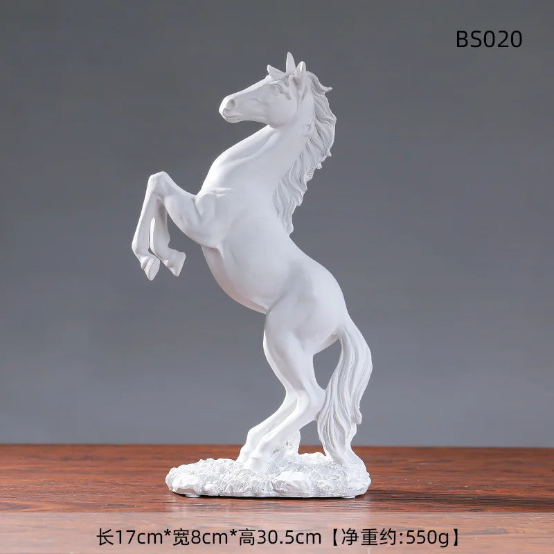 European Style Home Resin Horse Statue, Horsey Decoration @ghoddosh.com