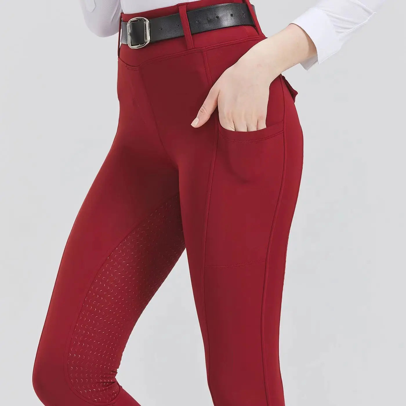 Women's Knee-Patch Breeches Equestrian  Pants . Ghoddosh 