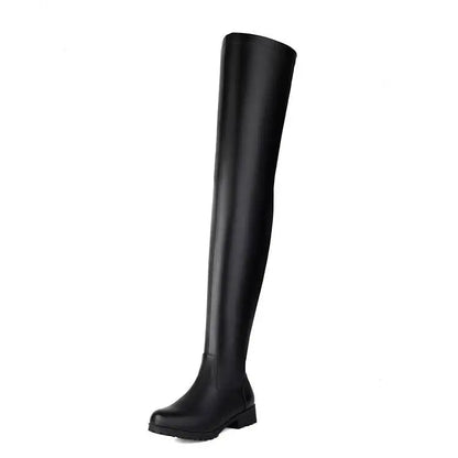 New style fashion thick heeled women's knee high boots - ghoddosh.com