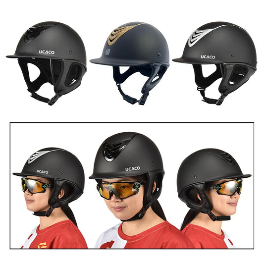 Kids’ Adjustable Equestrian Helmet – Breathable Safety Riding Cap for Children

