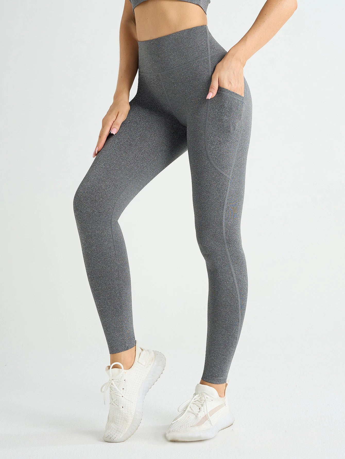 New High Waist Women's Tights With Pockets ,  Push Up  Sportswear Leggings - ghoddosh.com