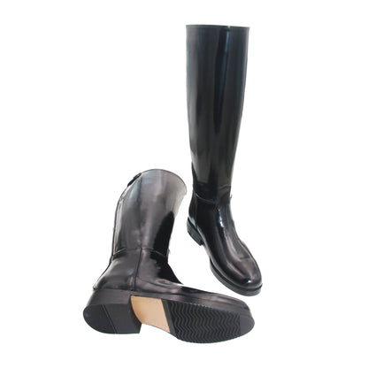 Equestrian / Horse Riding Unisex Boots / Back Zipper / Bright Cow Leather Lining Dressage