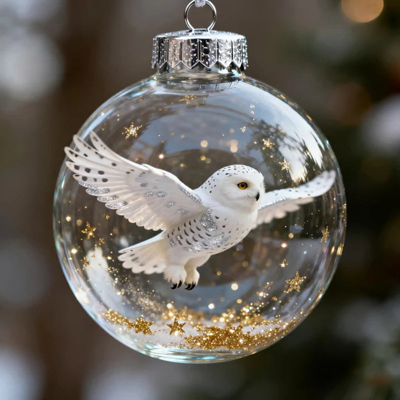 Nature's Birds Clear Christmas Ornament, Hummingbird Christmas Tree Ornaments