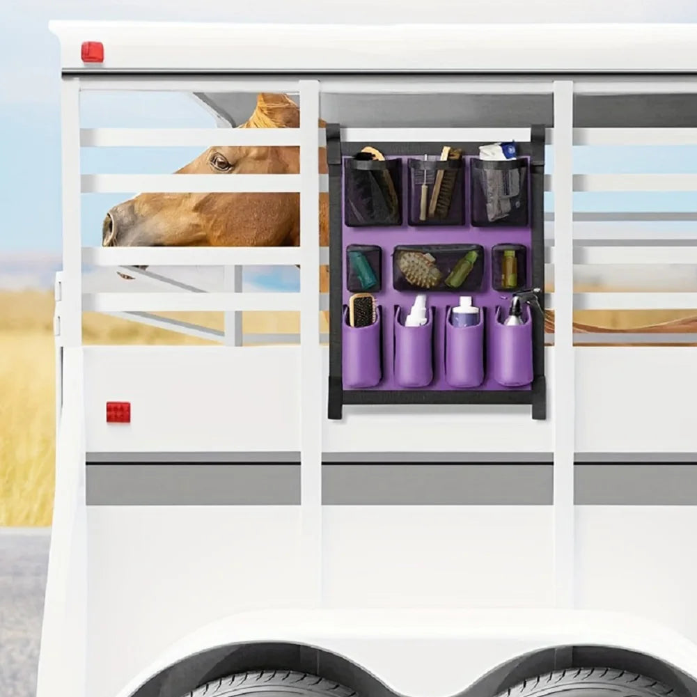 Horse Tack Storage Multi-Pocket  Bag /   Horse Trailer Grooming items Organization Bag @ ghoddosh.com
