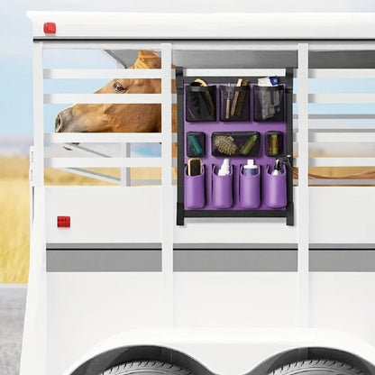 Horse Tack Storage Multi-Pocket  Bag /   Horse Trailer Grooming items Organization Bag @ ghoddosh.com