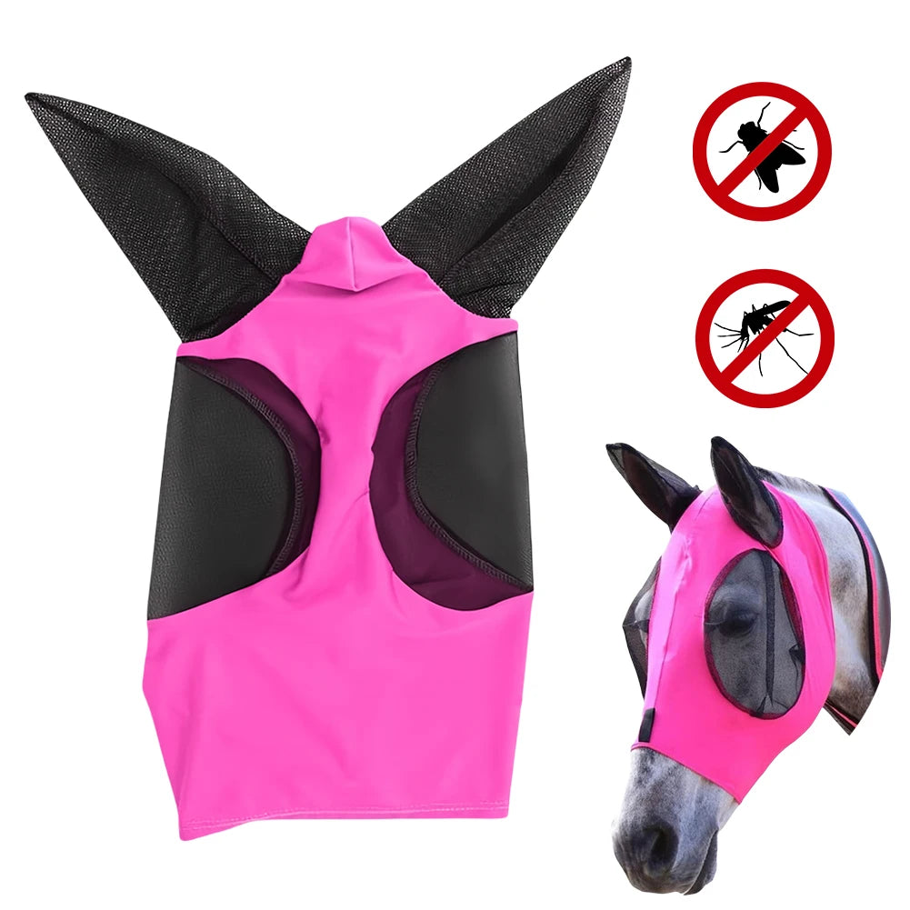 details of Anti-Mosquito Horse Full Face Protection /  Anti-Worms Mesh Mask with Nasal Cover @ ghoddosh.com