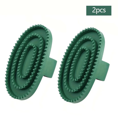 Equestrian Rubber  Cleaning & Massage Brush , Horse  Grooming Durable Detangling Tool @ ghoddosh.com