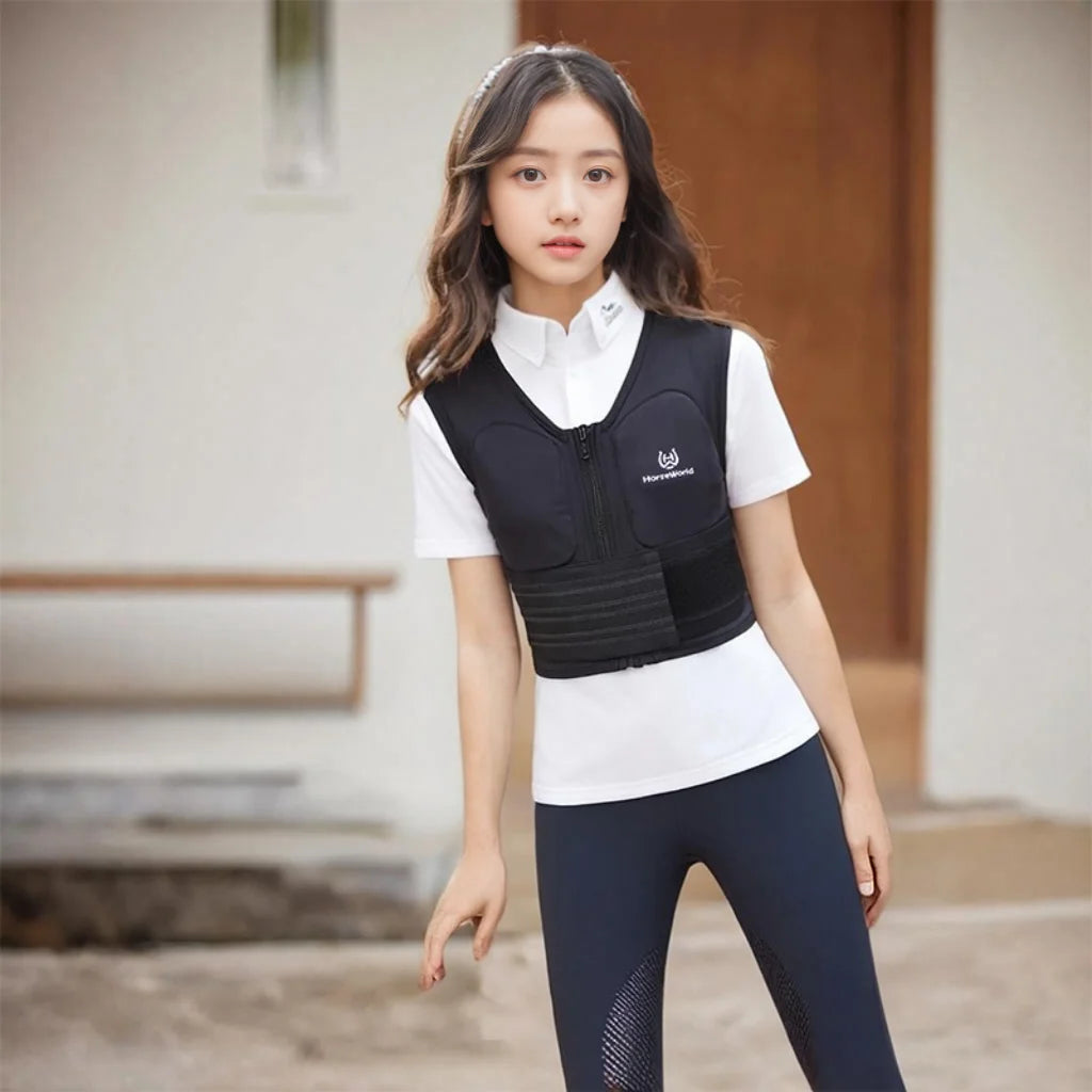 Kids' Equestrian Protective Vest – Unisex Horse Riding Body Armor