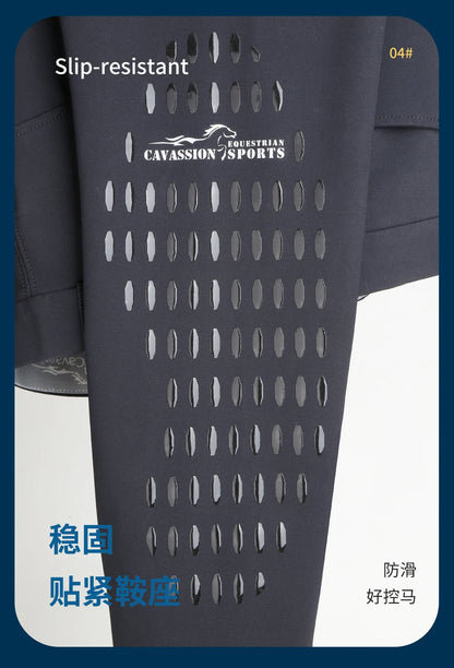 Equestrian Riding Breeches for Women/Men - Horseback Riding Tights with Silicone Knee Patch Grip @ ghoddosh.com