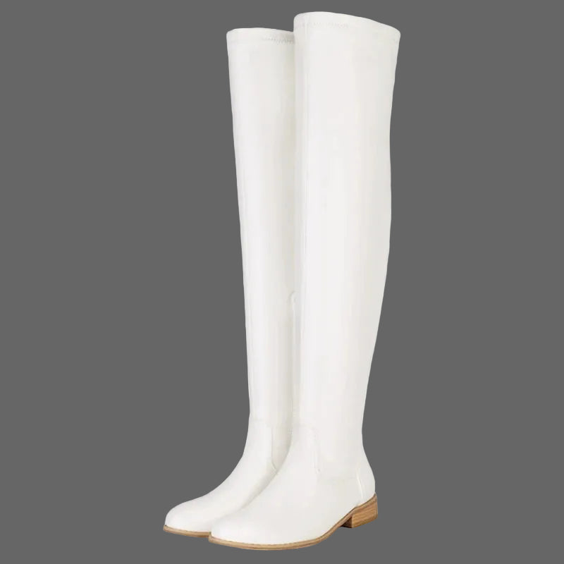 Elastic Over-the-knee Boots Woman Thigh High Boots @ ghoddosh.com
