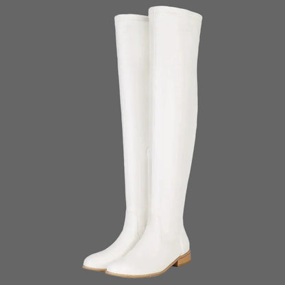 Elastic Over-the-knee Boots Woman Thigh High Boots @ ghoddosh.com