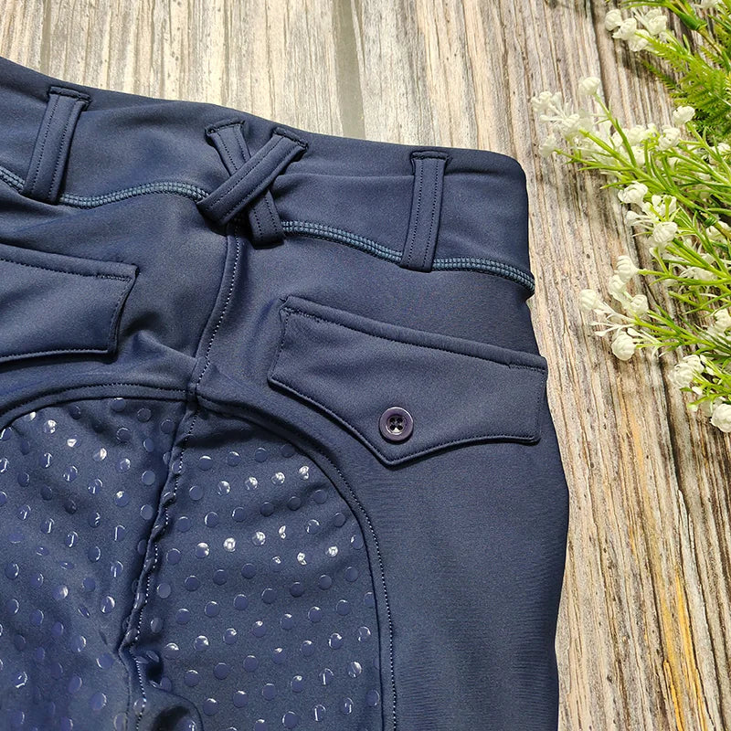 Girls’ Full‑Seat Silicone Equestrian Breeches – Durable, Comfortable & Stylish
