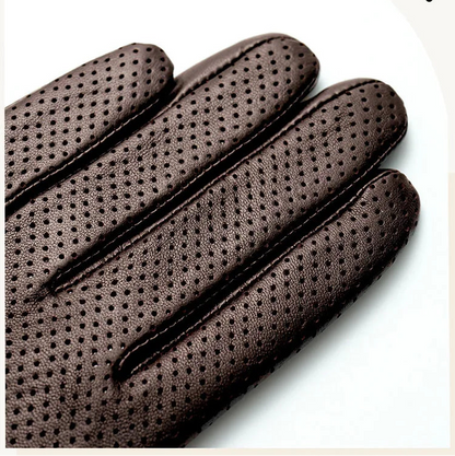 Genuine Leather Men Gloves / Breathable ,thin ,silk lining and Touchscreen Friendly @ghoddos.com