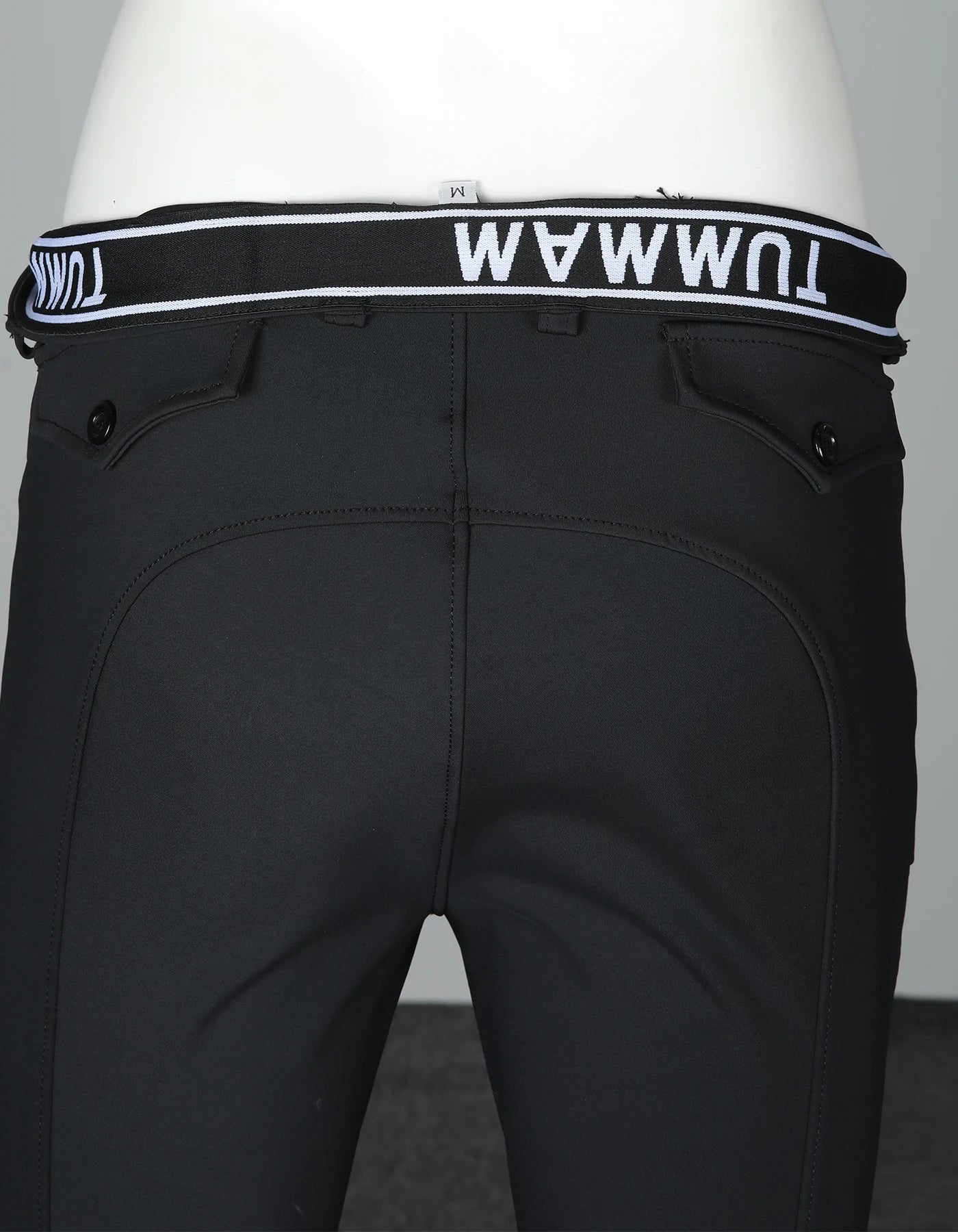 Half-silicone breeches for men; equestrian pants for men; high-elasticity, slim-fit, quick-drying - Ghoddosh