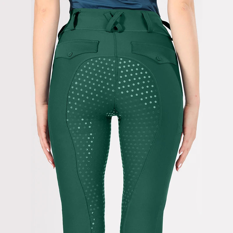 Horse Riding Pants  Women Equestrian  Full Seat Silicone Breeches - Ghoddosh