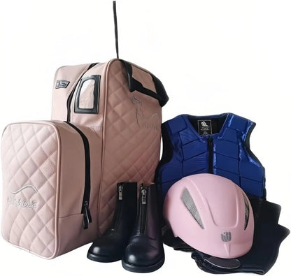 Professional Equestrian Bag , Large Capacity , PU Leather and Waterproof Horse Riding Bag @ ghoddosh.com