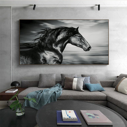 Abstract Art Painting  Horses Canvas Posters Décor