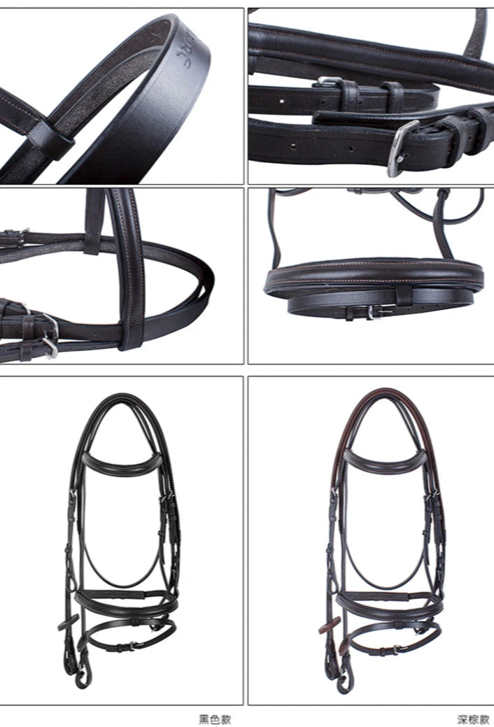 English Halter and Bridle, All Leather, Horse Riding Equipment
