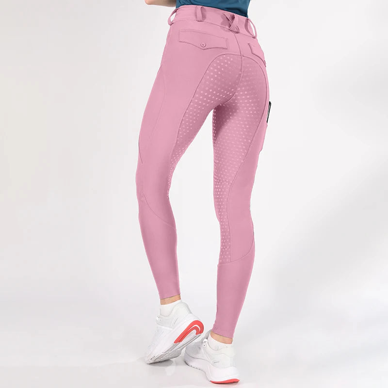 Horse Riding Pants  Women Equestrian  Full Seat Silicone Breeches - Ghoddosh