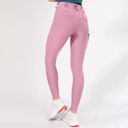 Horse Riding Pants  Women Equestrian  Full Seat Silicone Breeches - Ghoddosh