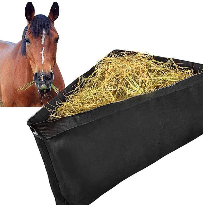 Horse Hay  Feeding Bags   Triangle shape Feeder with Breathable Mesh Bags - Ghoddosh