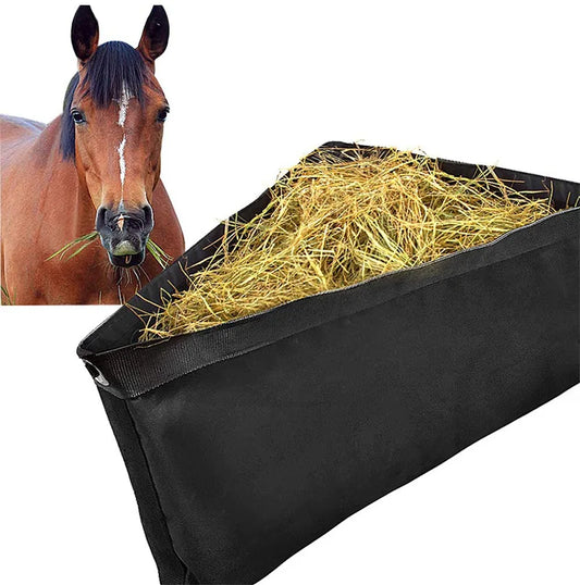 Horse Hay  Feeding Bags   Triangle shape Feeder with Breathable Mesh Bags - Ghoddosh