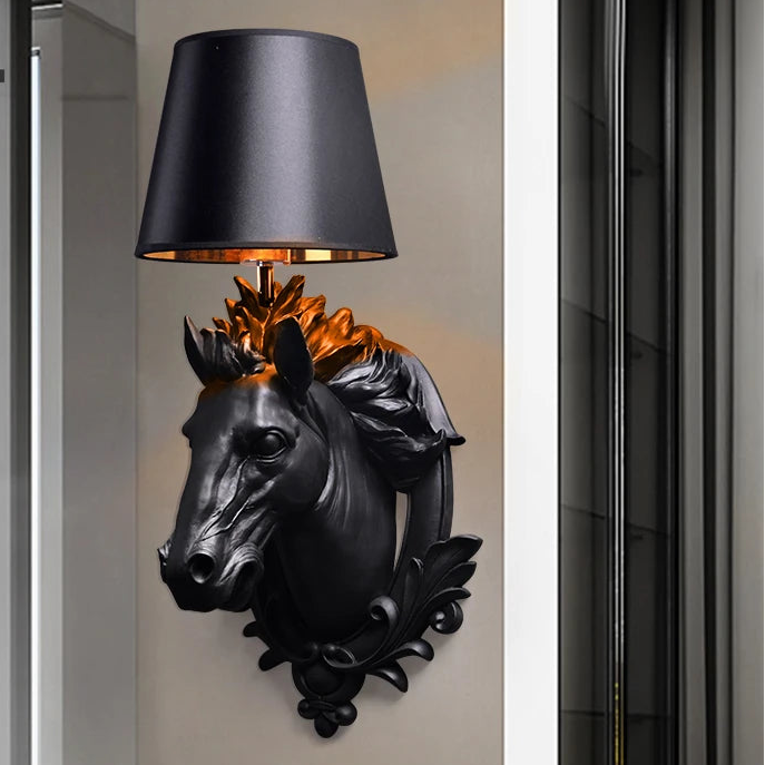 Elegant Equestrian LED Wall Sconce - Animal Art Light @ ghoddosh.com