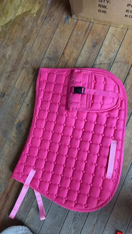 Horses shock absorbent , sweat absorbent  saddle pad With a pocket - ghoddosh.com