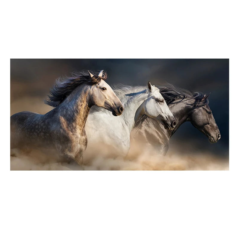 Abstract Art Painting  Horses Canvas Posters Décor