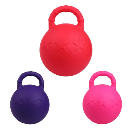 Fruit Scented  Heavy Duty Horse Chew Rubber Ball  / Equine Solid Game Ball 25/28cm