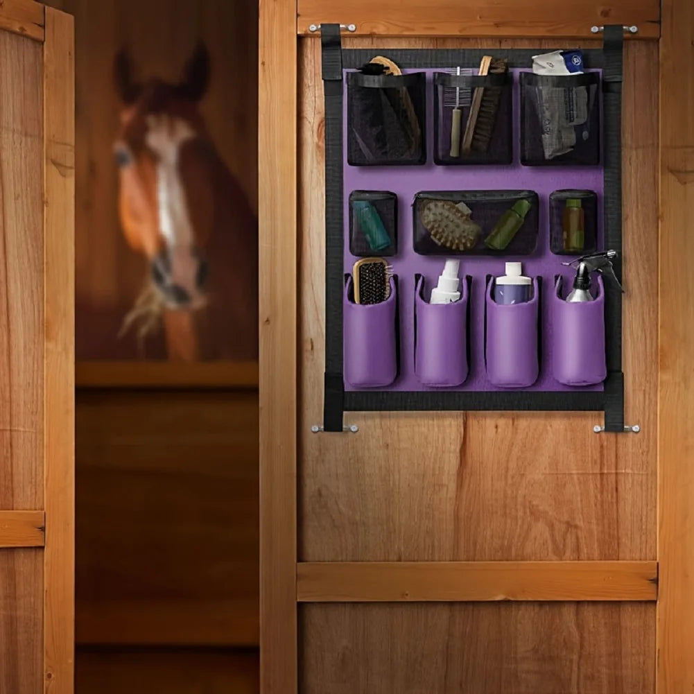 Horse Tack Storage Multi-Pocket  Bag /   Horse Trailer Grooming items Organization Bag @ ghoddosh.com