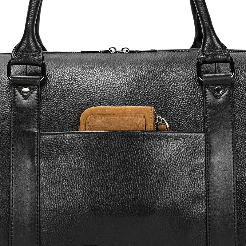 Luxury Genuine cow Leather Equipment Travel Bag - Ghoddosh 