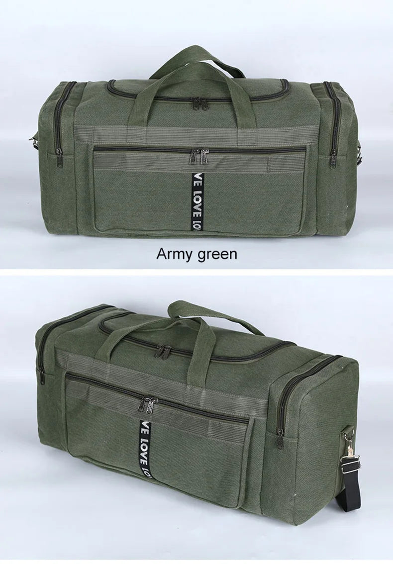Large Canvas Waterproof  Duffel HandBag