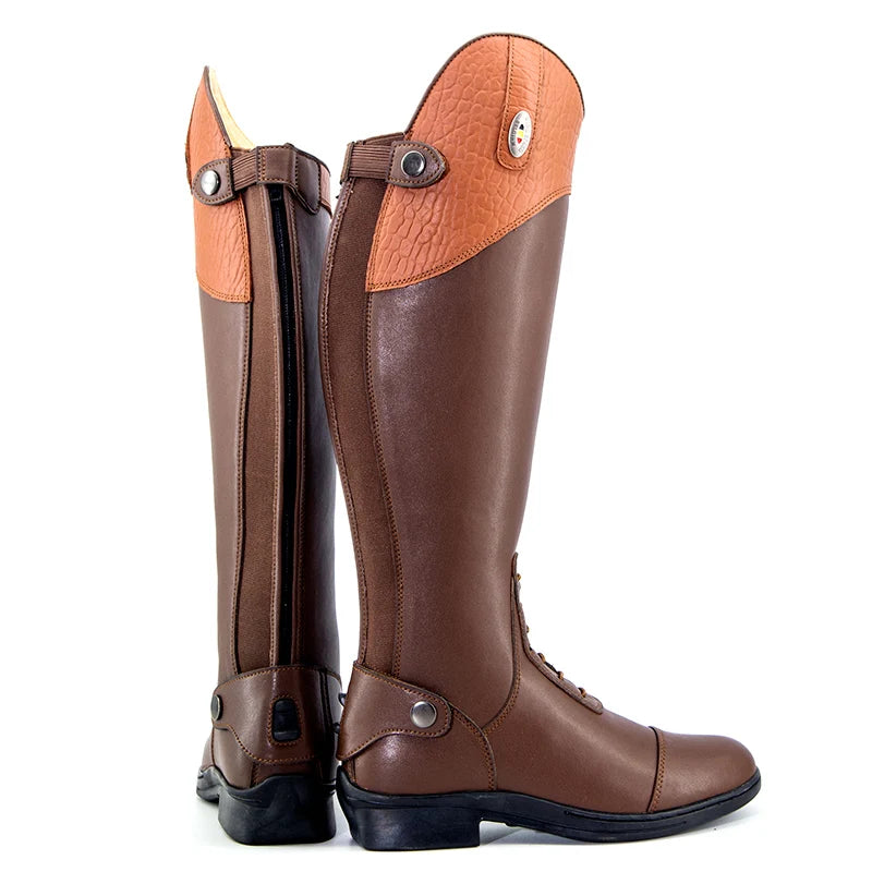 Genuine Leather Professional Equestrian Boots /Horse Riding Cowhide Long Boots