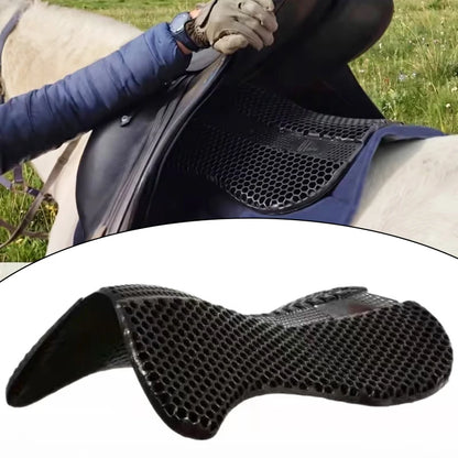 Anti-Slip Honeycomb Silicone Saddle Pad  Breathable Shock-Absorbing Horse Cushion @ ghoddosh.com
